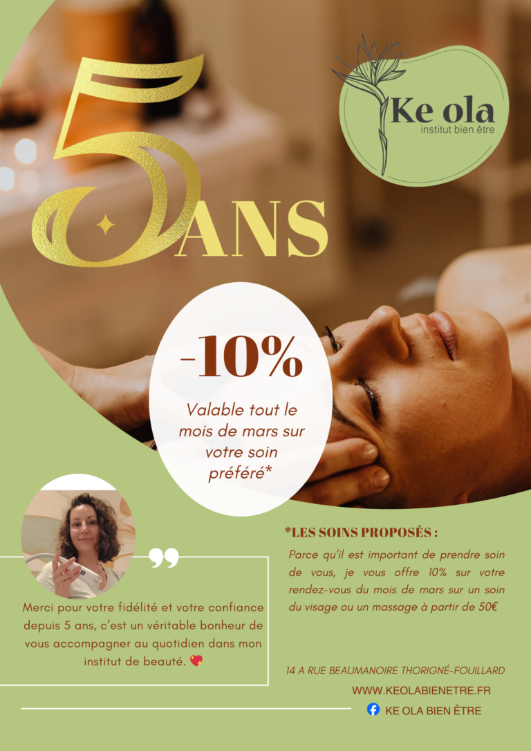 Flyer professionnel bien-être photo moderne et simple blanc orange